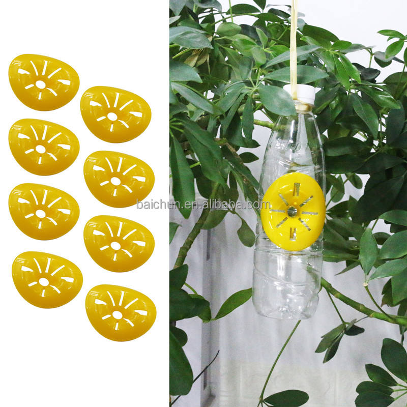 Pièges à Abeilles Solaires Pour L'extérieur, Piège à Guêpes En Plein Air Tueur De Veste Jaune Attrape Abeilles Pour Frelons Insectes Volants 2 Pieces