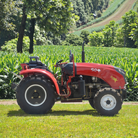 Chinois 60hp Compact Petit Tracteur Mini Ferme Jardin 4X4 Roue 4WD Tracteurs