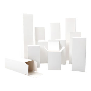 Empaquetado de Productos Personalizado al por Mayor Barato, Caja Pequeña Blanca, Caja de Papel Blanca Lisa, Caja de Cartón Blanca - Product Image 1