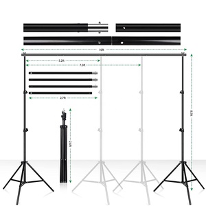 Takenoken Live Streaming ritratto foto Studio Set Softbox Kit di illuminazione con sfondo sistema di supporto per la fotografia - Product Image 4
