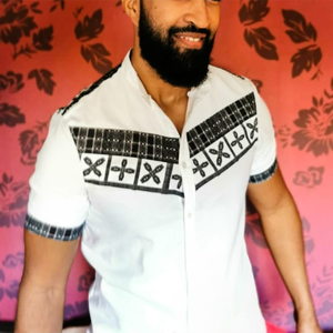 <span class=keywords><strong>2021</strong></span> vente chaude traditionnelle <span class=keywords><strong>africaine</strong></span> impression vêtements Dashiki hommes <span class=keywords><strong>chemise</strong></span> en gros pas cher prix - Product Image 4