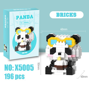 Set de Construcción de Panda Adorable, Bloques de Animales de Partículas DIY para Construcción Manual, Bloques de Construcción de Modelos, Juguete de Ensamblaje Educativo - Product Image 1