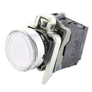 XB4BW31M5 22mm 1NO White Spring Return <b>Momentary</b> <b>Push</b> <b>Button</b> <b>Switch</b> 10A IP66 LED Silver Contacts - Product Image 5