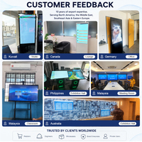 Indoor 4K LCD Digital Signage Kiosk Advertising Players Vertical Advertising Screen Sign Advertise Display Panel Digital Totem