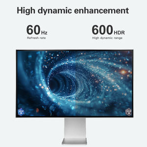 3840X2160ขนาด27นิ้ว60Hz 450 cd/<span class=keywords><strong>m</strong></span> ขอบแคบพิเศษ (4ด้าน) แผง IPS เงินและลำโพงอลูมิเนียมอัลลอยสำหรับตั้งโต๊ะ - Product Image 3