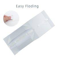 Boîte d'emballage de sous-vêtements, boîte d'emballage en papier pliable noir, boîtes cadeaux magnétiques personnalisées avec ruban pour fête