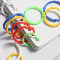 Haute ténacité 15MM 10MM plastique ouverture réservation anneau livre feuilles mobiles anneaux FlexibleMarking pour carnet bureau papier connecteur