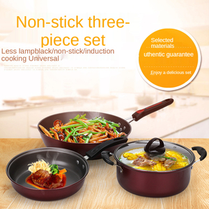 2023 vendi ben fini in ferro 3 pezzi set <span class=keywords><strong>pentole</strong></span> e padelle antiaderenti set di <span class=keywords><strong>pentole</strong></span> per cucinare set di <span class=keywords><strong>pentole</strong></span> antiaderenti - Product Image 5