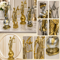 Statuette Moderne Déesse de la Richesse en Résine, Décoration d'Intérieur, Ornement de Bureau, Cadeau d'Affaires, Fourniture de Décoration