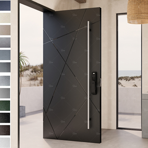 Portes de sécurité en acier japonais pour maisons, portes de sécurité extérieures de style nigérian, porte principale de sécurité en acier pour villa - Product Image 6