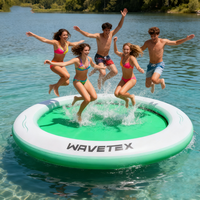 Plateforme flottante gonflable personnalisée pour piscine avec pompe à air, capacité 100-500 kg, utilisation intérieure/extérieure