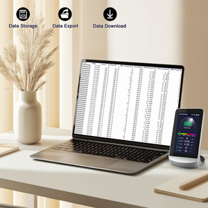 Exportation de données, téléchargement, détecteur de gaz PM2.5, moniteur infrarouge de CO2, compteur multifonction de qualité de l'air - Product Image 5