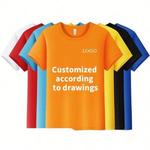 Short Sleeved Round Neck Quick Drying T-shirt Customized logo Printing Polo T-shirt T-shirt Pour Femmes - Product Image 1