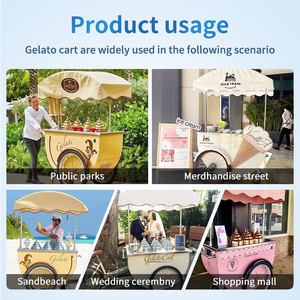 Prosky Zomer Populaire Straat Applicatie Gelato Kar Italiaanse Gelato Kar Automaat Ijskar Met Europa Standaard - Product Image 5