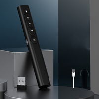 Pointeur laser RED et lumière rouge, télécommande RF rechargeable par USB, stylo de présentation sans fil OEM 2.4GHz