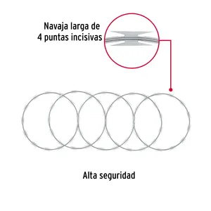 Rotolo di filo FIERO fisarmonica ad alta sicurezza 45cm diametro X 8m 1 unità nel prodotto di sicurezza e protezione della scatola - Product Image 2