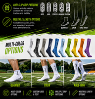 Chaussettes de football personnalisées pour hommes avec logo, antidérapantes, respirantes, en spandex/coton, à séchage rapide, pour adultes