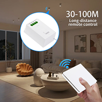 Interrupteur sans fil cinétique RF étanche 1 voie 86x86mm, interrupteur cinétique sans batterie ni câblage