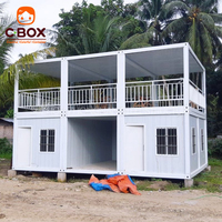 Cbox Maison Conteneur Modulaire Démontable pour Balcon, Hôtel Balnéaire et Station Balnéaire
