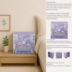 Customized Cartoon Stackable Block Storage Cabinet Sliding Door Organizer <b>Bin</b> For Kids Nursery Room - Product Image 3