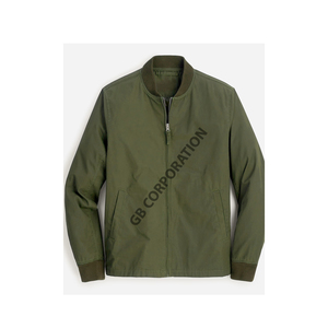 Men's Reversible Hooded Bomber <b>Jacket</b> in Winter Canvas <b>Vintage</b> Style Zipper Casual Two-Tone Cotton Lined Windproof Customized - Product Image 1