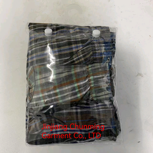 Boxer da <span class=keywords><strong>Uomo</strong></span> a Vita Media in Cotone con Stampa a Quadri, Intimo Traspirante, Slip Maschili - Product Image 3