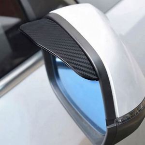 2pcs Black Durable PVC <b>Car</b> Rearview Mirror Rain Eyebrow Sun <b>Visor</b> Shade Cover Universal Auto Rear View Mirror Rainy Shield Guard - Product Image 6