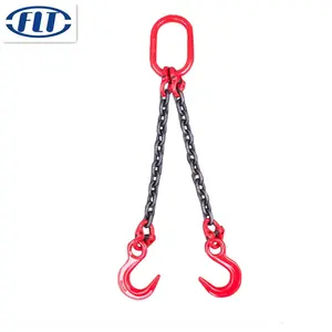 G80 alloy steel master link 2 legs one leg lifting chain sling with grab hook