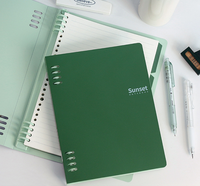 Carnet A5 Vert PP Effet Coucher de Soleil en Gros – Livre Meomo avec Logo Personnalisé, Cadeau Promotionnel