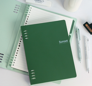 Cuadernos A5 Verdes de PP al por Mayor, Libretas Meomo con Logotipo Personalizado, Regalo Promocional - Product Image 1