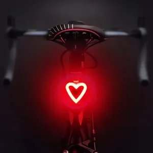 5 Verlichtingsmodi Creatieve Usb Oplaadbare Mountainbike Achterlicht Veiligheid Nachtlampje Voor Buiten