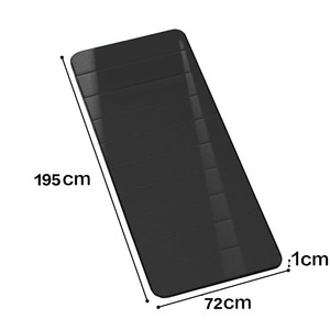 Tapis de couchage de bureau rectangulaire pliable portable en mousse noire pour la sieste à la maison ou en extérieur - Product Image 4