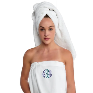 Serviette de bain en coton blanc en gros avec logo personnalisé pour hôtel, sport, spa, salon de coiffure, salon de beauté - Product Image 2