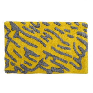 Tapis de bain moderne en coton écologique de haute qualité avec motif floral, style américain, fabriqué à la machine par ITHL - Product Image 1