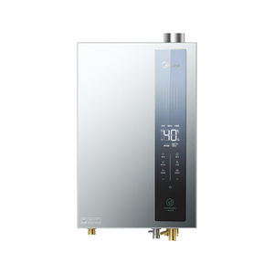 Calentador de Agua a Gas Midea de 16L, Instantáneo, sin Tanque, de Pared, de Acero Inoxidable, Tipo de Extracción Forzada JSLQ27-16LN3S - Product Image 1