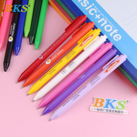 Stylo à bille en plastique mignon bon marché en gros stylos imprimés avec logo personnalisé avec couleurs multicolores multi-impression de 1.0mm meilleur OEM en vrac