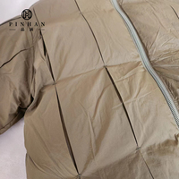 Veste matelassée personnalisée pour homme avec poignets coupe-vent, veste rembourrée en duvet de canard pour homme, veste matelassée zippée, veste d'hiver