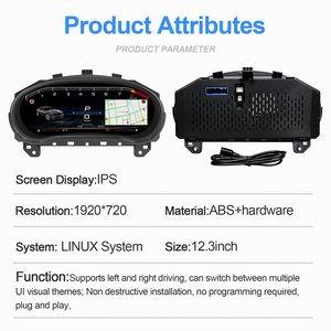 NaviHua Nouveau produit : Tableau de bord numérique pour Opel Astra 2015-2019, écran LCD, compteur de vitesse, compte-tours, affichage du cockpit virtuel. - Product Image 2