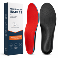 Semelles orthopédiques pour hommes et femmes, inserts ergonomiques pour le soutien des pieds avec absorption des chocs et talonnette pour soulager la douleur et offrir confort