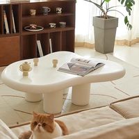 Table basse de luxe blanche de petite taille pour salon