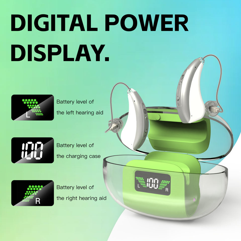 OEM Factory App Control BTE Hearing Aids Digital DSP UV Case Mini ...