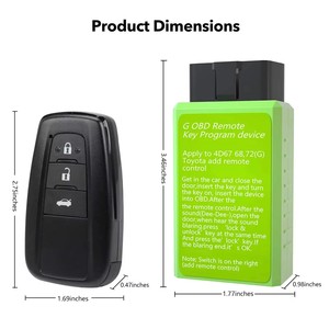 Dispositif universel de codage de clés OBD pour télécommandes (1996-2006) Vert - Product Image 4