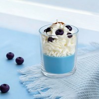 Großhandel Neuartige Eiscreme-Dessert-förmige Sojawachs-Duftkerze Kreative Heimdekoration Geburtstagsgeschenk Individuelle Kerzen mit Logo