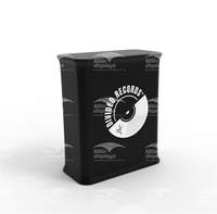 Table pop-up rectangulaire avec logo personnalisé, comptoir pop-up pour salons professionnels et événements