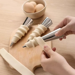 Moule à cornets de croissant danois en acier inoxydable, tube spiralé, outil de cuisson DIY – Offre Spéciale - Product Image 3