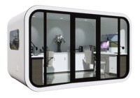 Cabine de bureau de jardin personnalisée, abri de bureau extérieur prêt à l'emploi dans la cour