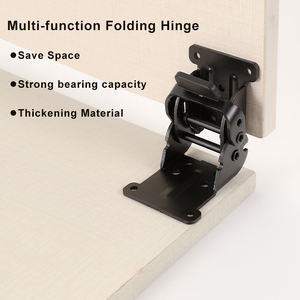 Marco de Muebles de Hierro con Bisagra Plegable Autoblocante, Diseño Moderno, Duradero, Fácil Instalación, Tablero de Extensión para Hogar y Oficina GQK - Product Image 3