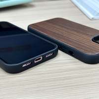 Funda de Teléfono de Madera Real de Lujo, con Logotipo Personalizado OEM, Resistente a Golpes y Caídas, para 13 14 15 16 K70 K80 Pro