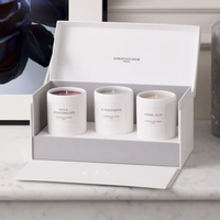 Boîte à fleurs et à bougies Coffret cadeau de bougies de luxe Emballage en gros Boîtes à bougies