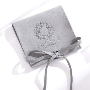 PandaSew High Quality <b>Envelope</b> Jewelry Pouch <b>Gift</b> Packaging Jewelry Bag with Custom Logo - Product Image 5